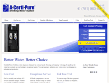 Tablet Screenshot of certifiedpure.com